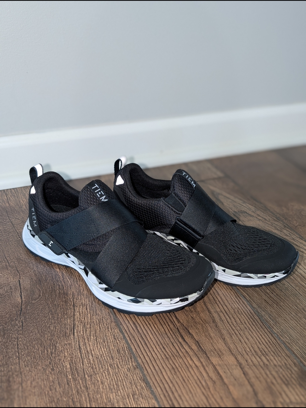 Women's Black Tiem Cycling Tennis Show with SPD Cleats